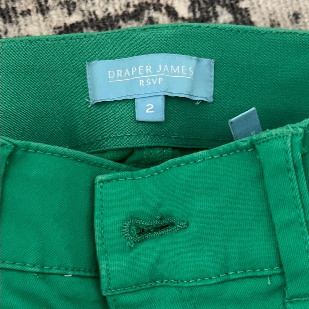 Draper James Green Ankle Crop Jeans